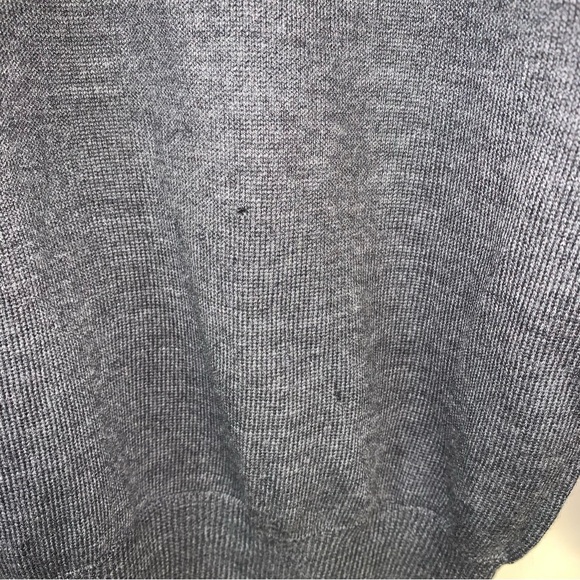 JOS A BANK Merino Wool Sweater Mens XL Signature Collection V Neck Gray Pullover - Picture 10 of 13